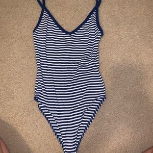 Striped bodysuit